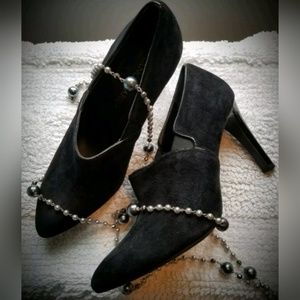 Franco sarto heel booties shoes pumps leather